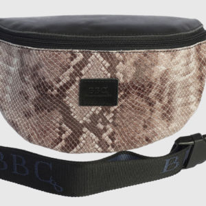 Exotic Snake Print Leather Fanny Pack and Crossbody Bag