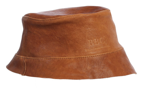 Lambskin Leather Bucket Hat