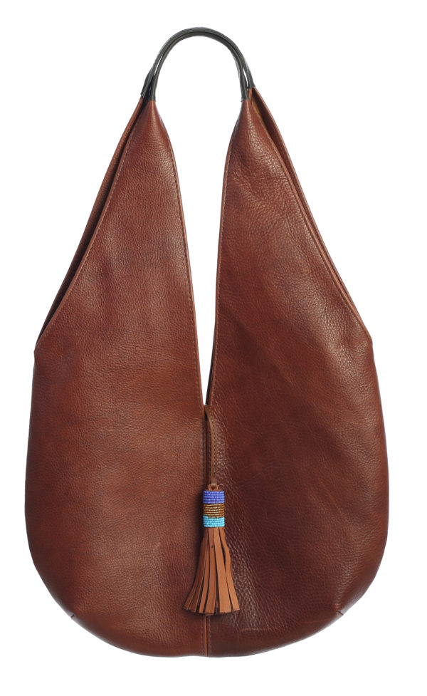 BBC Long Tote with Handmade Kenyan beaded Tassel