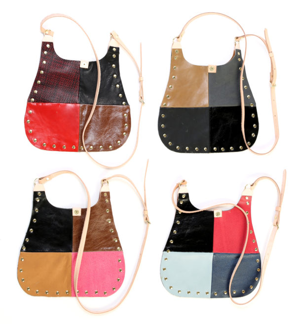 Retro Patchwork Leather Bag