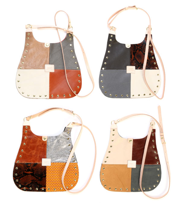 Retro Patchwork Leather Bag