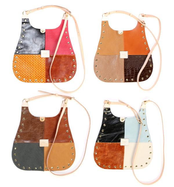 Retro Patchwork Leather Bag