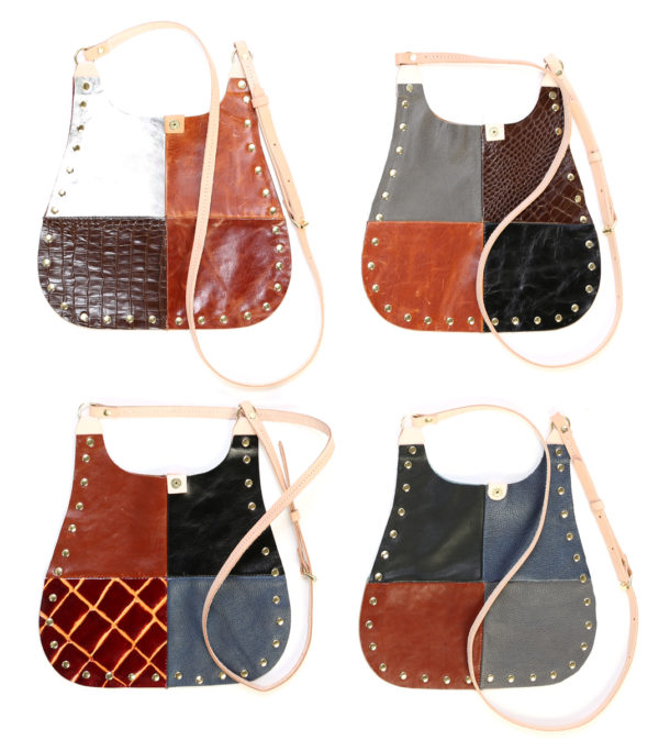 Retro Patchwork Leather Bag