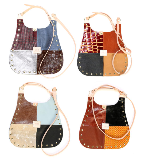 Retro Patchwork Leather Bag