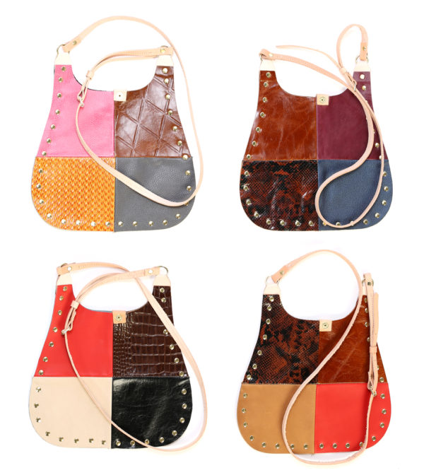 Retro Patchwork Leather Bag