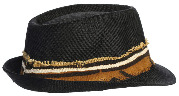 Fedora with Mudcloth Detail, Each One Unique