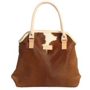 Genuine Lambskin Leather. Medium Tote Bag.