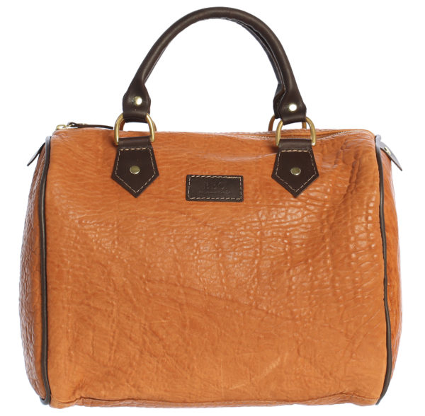 Genuine Leather Washed Lambskin Speedy Tote Bag