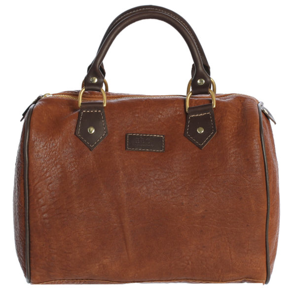 Genuine Leather Washed Lambskin Speedy Tote Bag